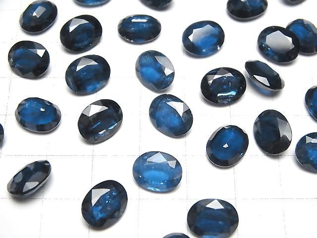【動画】宝石質インディゴブルーカイヤナイトAAA ルース オーバルファセットカット10×8mm 1粒 サムネイル4