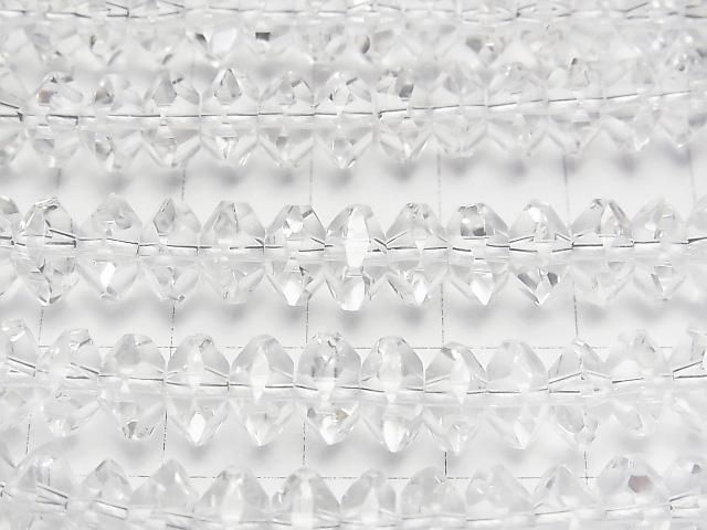 【動画】【素晴らしい輝き】クリスタルAAA ボタンカット8×8×4mm 1/4連~1連(約38cm) サムネイル2