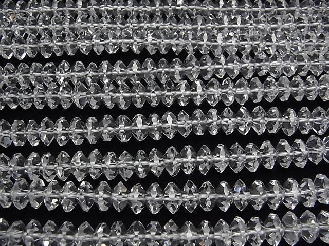 【動画】【素晴らしい輝き】クリスタルAAA ボタンカット8×8×4mm 1/4連~1連(約38cm) サムネイル3