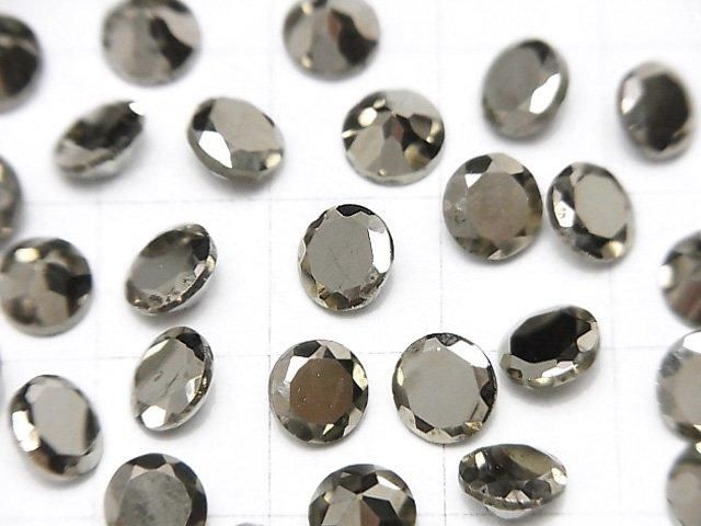 【動画】パイライト ルース ラウンドファセットカット6×6mm 3粒 サムネイル2