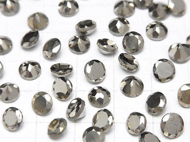 【動画】パイライト ルース ラウンドファセットカット6×6mm 3粒 サムネイル3