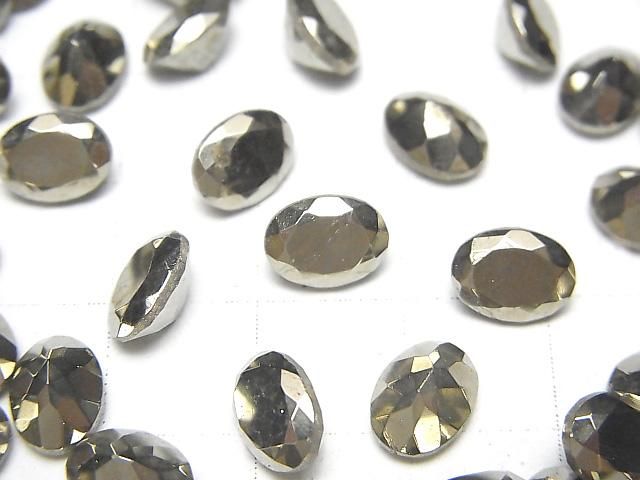 【動画】パイライト ルース オーバルファセットカット8×6mm 3粒 サムネイル2