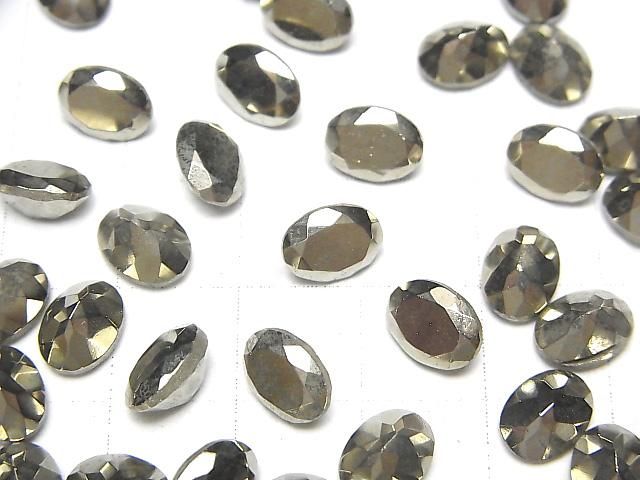 【動画】パイライト ルース オーバルファセットカット8×6mm 3粒 サムネイル3