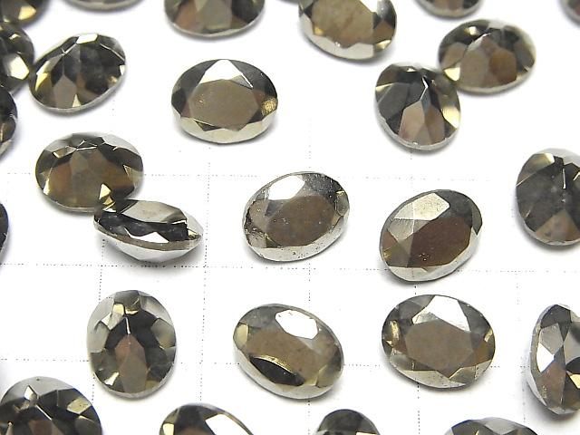 【動画】パイライト ルース オーバルファセットカット10×8mm 2粒 サムネイル3