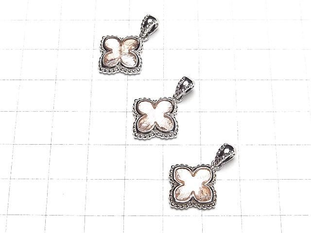 【動画】メテオライト(ムオニナルスタ隕石) フラワー型ペンダントトップ19×16×3mm ピンクゴールド SILVER925製 サムネイル4