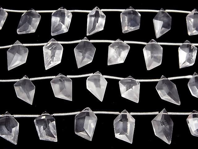 【動画】宝石質ローズクォーツAA++ スピンドルカット 1連(約10cm) サムネイル3