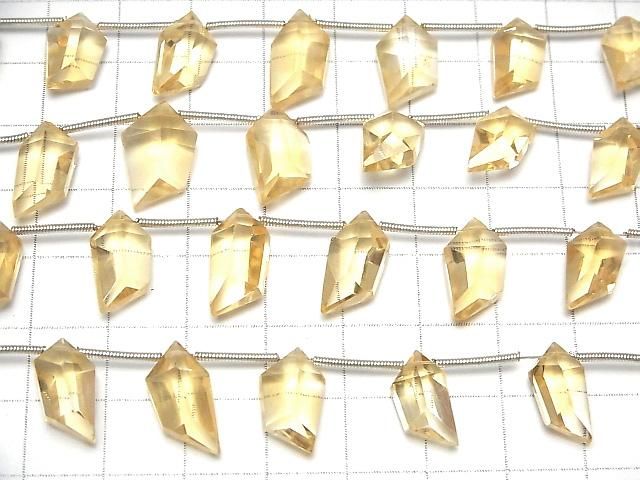 【動画】宝石質シトリンAAA- スピンドルカット 1連(8粒) サムネイル3