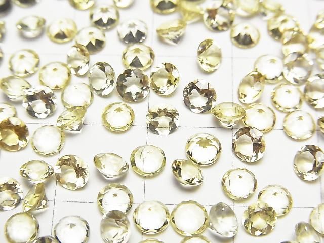 【動画】宝石質ヘリオドールAAA ルース ラウンドファセットカット4×4mm 3粒 サムネイル2