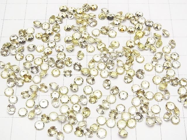 【動画】宝石質ヘリオドールAAA ルース ラウンドファセットカット4×4mm 3粒 サムネイル4