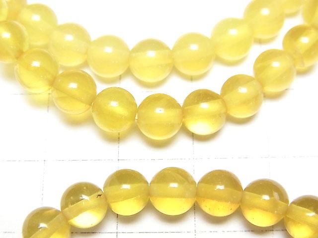 【動画】イエローオパールAA++ ラウンド6mm 1連(ブレス) サムネイル2