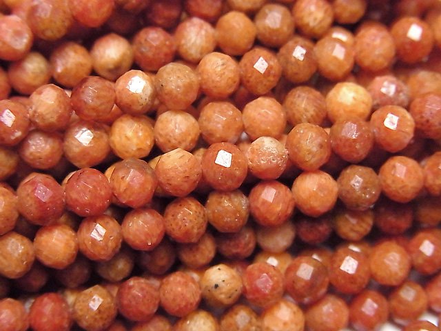 スポンジサンゴ ラウンドカット4mm 1連｜天然石ビーズの卸問屋・通販