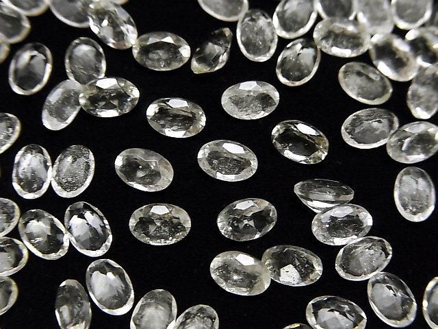 【動画】宝石質リビアングラスAAA ルース オーバルファセットカット6×4mm 2粒 サムネイル4