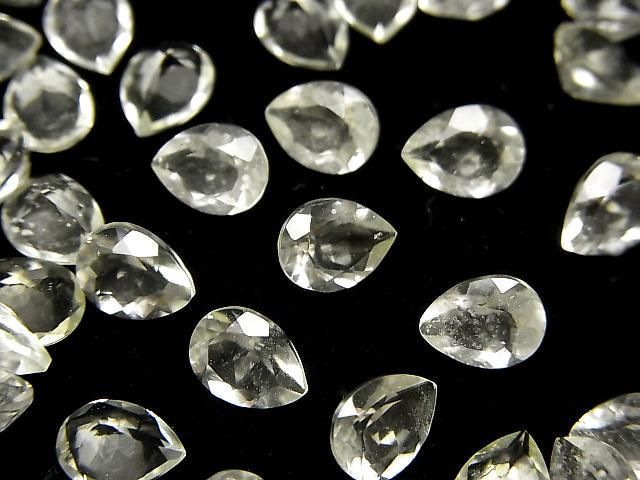 【動画】宝石質リビアングラスAAA ルース ペアシェイプファセットカット8×6mm 1粒 サムネイル3