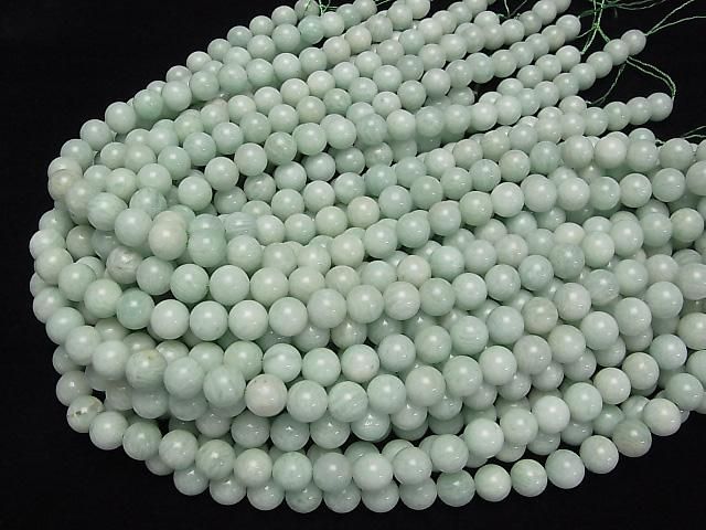 【動画】グリーンフェルスパー ラウンド10mm 半連/1連(約37cm) サムネイル4
