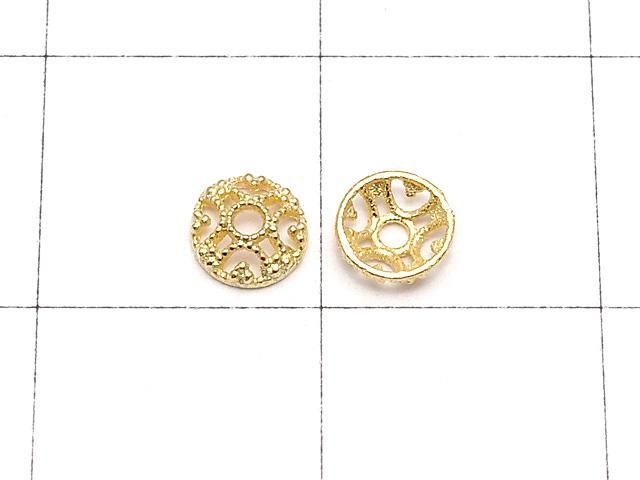 【動画】Silver925 ビーズキャップ4×4×1.5mm 18KGP 10個 サムネイル2