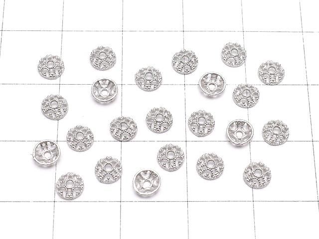 【動画】Silver925 ビーズキャップ4×4×1.5mm ロジウム 10個 サムネイル4