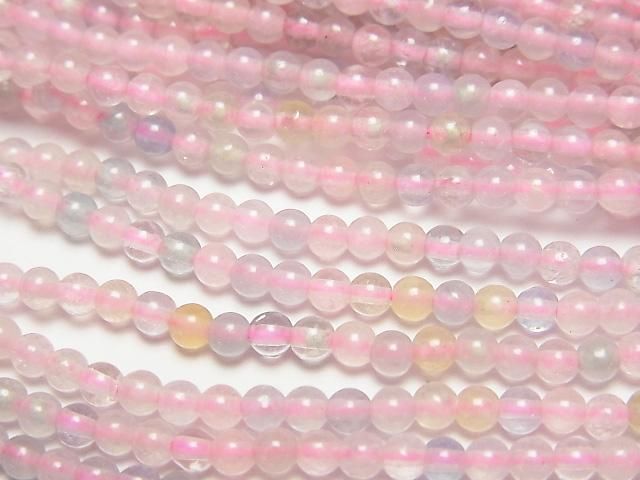 【動画】ベリルミックス(マルチカラーアクアマリン)AA++ ラウンド3mm 1連(約37cm)の画像
