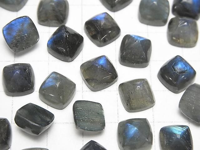 【動画】ラブラドライトAA+ シュガーローフカット10×10mm 3個 サムネイル3