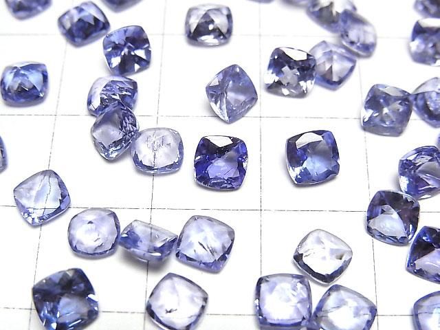 【動画】宝石質タンザナイトAAA- ルース スクエアファセットカット5×5mm 1粒 サムネイル2