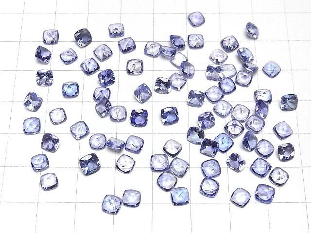 【動画】宝石質タンザナイトAAA- ルース スクエアファセットカット5×5mm 1粒 サムネイル4