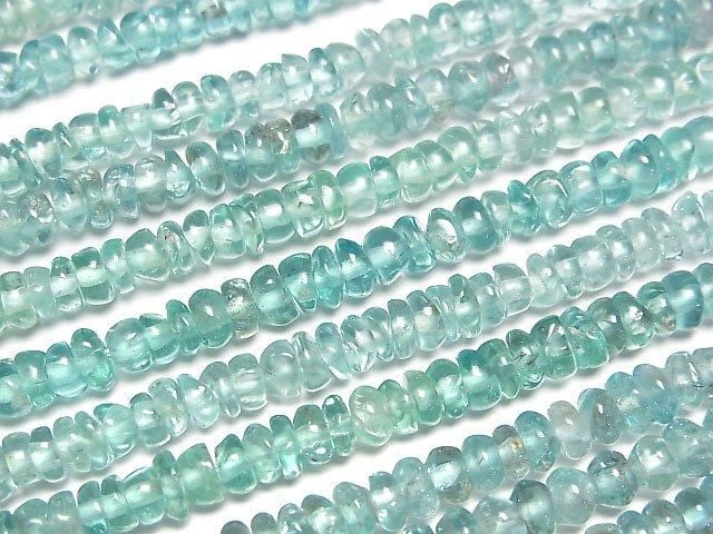 【動画】アパタイトAA++ ロンデル(ボタン)1連(約38cm)の画像