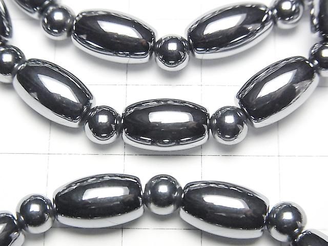 【動画】高純度テラヘルツ鉱石 ライス11×7×7mm&ラウンド5mm 1連(ブレス) サムネイル2