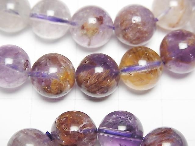 【動画】ガーデンアメジストAAA ラウンド10mm 1連(ブレス) サムネイル2