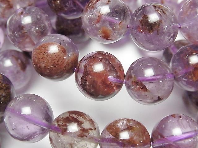 【動画】ガーデンアメジストAAA ラウンド12mm 1連(ブレス)の画像