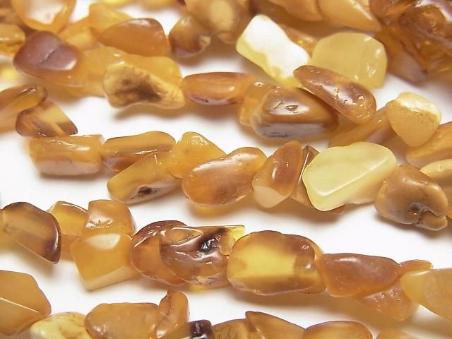【動画】バルティックアンバー(琥珀) ラフタンブル 1連(約38cm)の画像