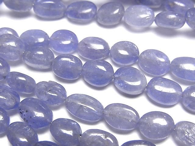 【動画】宝石質タンザナイトAA++ オーバル 1連(約38cm)の画像