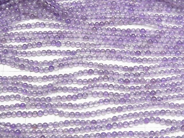 【動画】アメジストAA++ 極小ラウンド2mm 1連(約38cm) サムネイル3