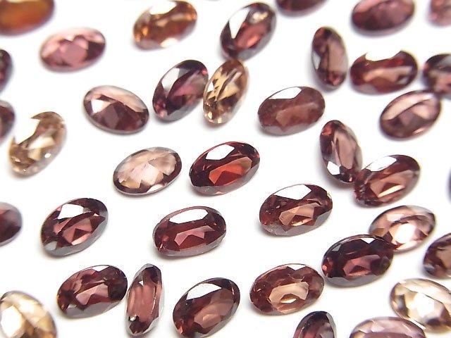 ジルコン（カンボジア産） ルース オーバルファセットカット6×4mm 1粒