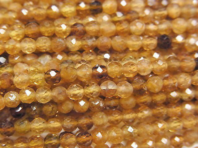 【動画】【素晴らしい輝き】ブラウントルマリンAA++ ラウンドカット3mm 1連(約37cm)の画像