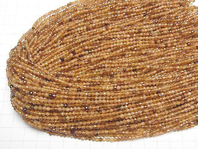 【動画】【素晴らしい輝き】ブラウントルマリンAA++ ラウンドカット3mm 1連(約37cm) サムネイル4
