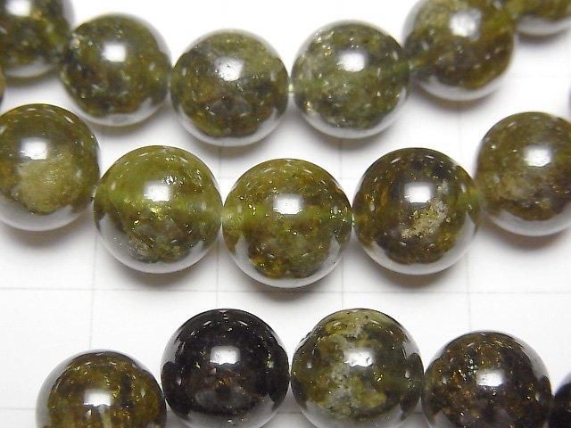 【動画】グリーンガーネットAA+ ラウンド10mm 1連(ブレス) サムネイル2