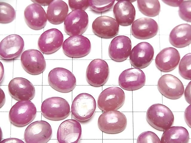 【動画】宝石質スタールビーAAA オーバル カボション10×8mm 1個 サムネイル4