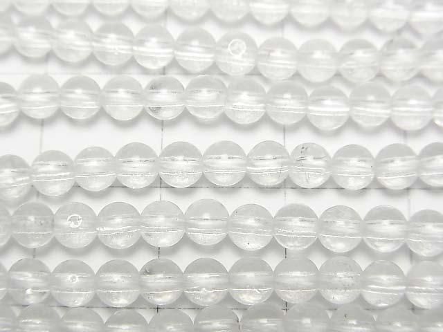 【動画】天然クリスタルAAA- ラウンド3mm 1連(約36cm) サムネイル2