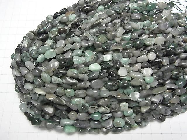 【動画】ブラジル産エメラルドAA タンブル 1連(約38cm) サムネイル4