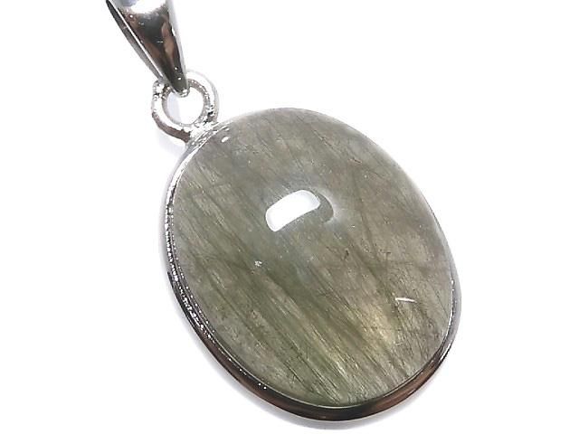 【動画】【1点もの】アクチノライトインクォーツAAA ペンダントトップ SILVER925製 NO.3の画像