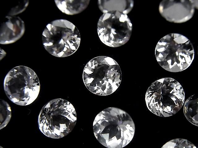 【動画】宝石質ゴシェナイトAAA ルース ラウンドファセットカット8×8mm 1粒の画像