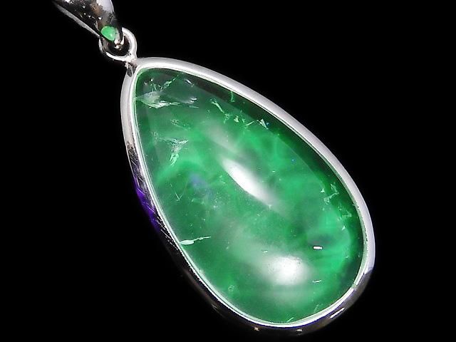 【動画】【1点もの】宝石質ハイアライトオパールAAA- ペンダントトップ SILVER925製 NO.9の画像