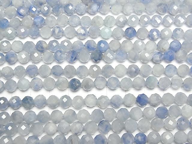 【動画】【素晴らしい輝き】カイヤナイトAA+ 64面ラウンドカット6.5mm 半連/1連(約36cm) サムネイル3