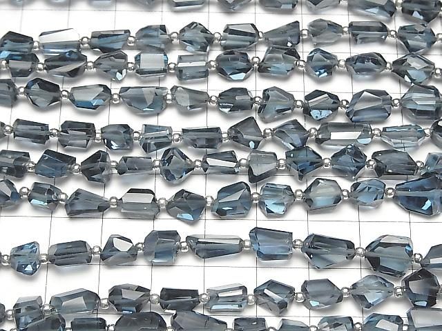 【動画】宝石質ロンドンブルートパーズAAA タンブルカット 半連/1連(約16cm) サムネイル4