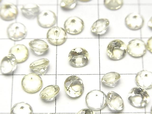【動画】宝石質レモンクォーツAAA ルース ラウンドファセットカット5×5mm 10粒 サムネイル2