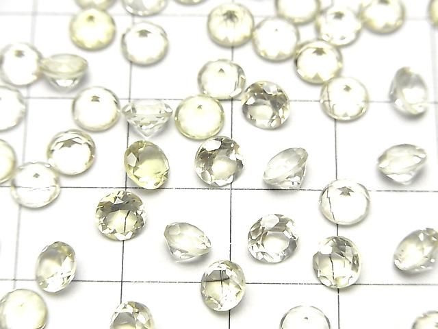 【動画】宝石質レモンクォーツAAA ルース ラウンドファセットカット5×5mm 10粒 サムネイル3