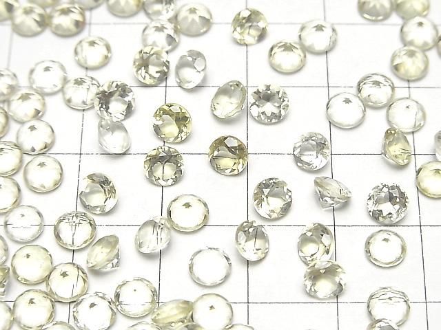 【動画】宝石質レモンクォーツAAA ルース ラウンドファセットカット5×5mm 10粒 サムネイル4