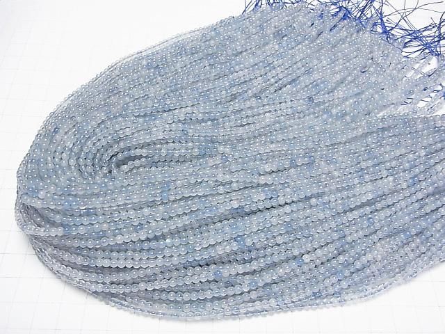 【動画】アクアマリンAA+ ラウンド3mm 1連(約37cm) サムネイル4