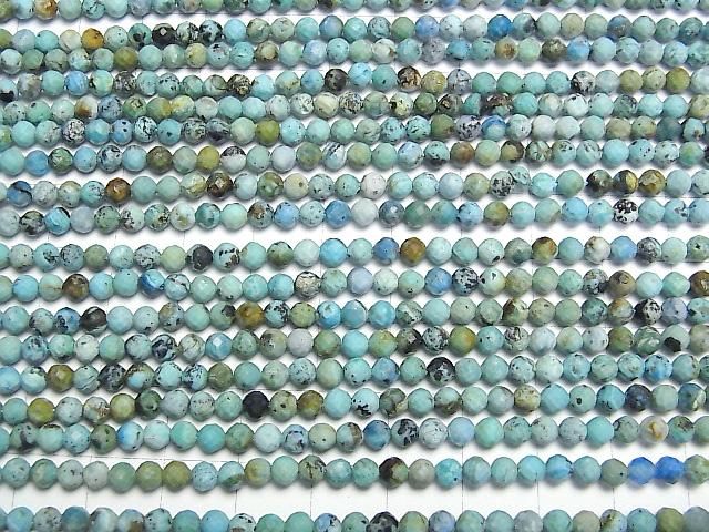 【動画】ナチュラルターコイズ ラウンドカット4mm 1連(約37cm) サムネイル3