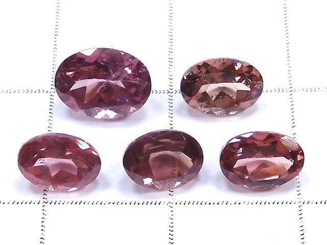 【動画】【1点もの】宝石質シャンパンガーネット ルース ファセットカット 5粒セット NO.5 サムネイル2