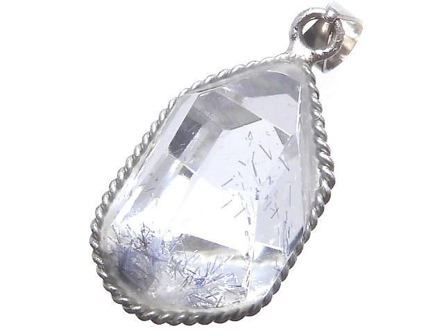 【動画】【1点もの】デュモルチェライトインクォーツAAA- ペンダントトップ SILVER925製 NO.1の画像